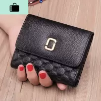 2020新款韩版牛皮小钱包女短款皮钱夹三折简约折叠皮夹多功能潮NEW LAKE