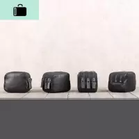 皮零钱包 牛皮耳机数据线充电座收纳包 男女款 原创NEW LAKE 黑色