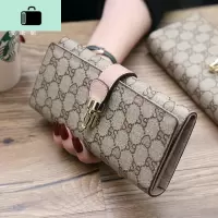 2020新款长款钱包女皮大容量牛皮钱夹百搭多卡位简约手拿皮夹潮NEW LAKE