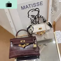 手提二代凯莉包女mini小包包2020新款流行包包时尚百搭单肩包斜跨NEW LAKE女斜挎包