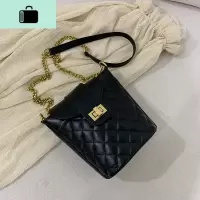 今年流行的菱格水桶包春夏百搭ins小包包女包新款2020单肩斜挎包NEW LAKE女斜挎包