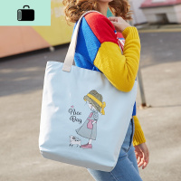 上班帆布包包女单肩包斜挎包韩版大学生布袋大容量手提小清新insNEW LAKE女士单肩包