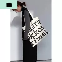 超大容量帆布包字母帆布袋手提袋学生网红帆布袋 ins简约NEW LAKE女士单肩包