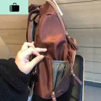 修长细节感满满~高级光泽质感背包女士双肩包包牢固多隔层大容量NEW LAKE