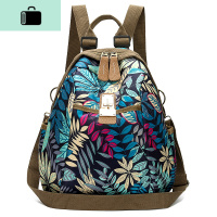 韩版百搭牛津布双肩包女2020新款休闲旅行女士背包大容量旅行包NEW LAKE