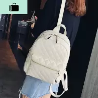ins超火的双肩包女韩版2020新款时尚百搭女士背包软皮中学生书包NEW LAKE