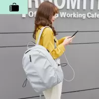双肩包女2019新款时尚尼龙牛津布百搭防盗大容量女士旅行双肩背包NEW LAKE