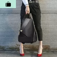 双肩包女背包2020新款韩版潮牛津布帆布时尚个性百搭女士旅行包女NEW LAKE 黑色