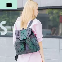 四季女士背包女2020新款时尚潮牌双肩包韩版百搭网红大容量菱格包NEW LAKE