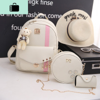 韩版百搭双肩包女2020新款学生书包少女士小清新校园pu皮旅行背包NEW LAKE