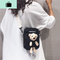 ins可爱单肩包女 韩版2020新款帆布小挎包学生手机包百搭斜跨包潮NEW LAKE女斜挎包