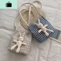 秋季单肩大包包女2020流行新款潮韩版百搭编织洋气包水桶包可爱萌NEW LAKE女斜挎包
