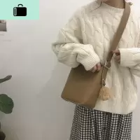 高级感包包女包2020新款时尚百搭ins洋气水桶包大容量单肩斜挎包NEW LAKE女斜挎包