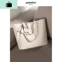 2020大包包女2019新款潮百搭单肩水桶包ins洋气大容量子母斜挎包NEW LAKE 浅杏女斜挎包