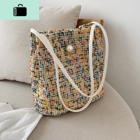 上新小包包女2020流行新款潮韩版百搭少女单肩包时尚水桶包洋气包NEW LAKE女斜挎包