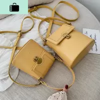 上新简约水桶包春夏包包女包新款2020森系质感百搭ins斜挎包小包NEW LAKE女斜挎包