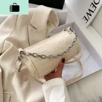 夏天森系小包包少女2020网红新款潮圆桶包单肩包斜挎包女百搭insNEW LAKE女斜挎包