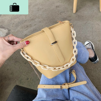 夏季小清新包包女2020流行新款潮韩版百搭单肩斜挎ins时尚水桶包NEW LAKE女斜挎包