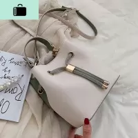 夏季小清新水桶包女包2020新款潮韩版百搭斜挎包洋气手提单肩小包NEW LAKE女斜挎包