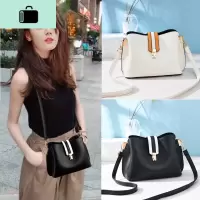 小包包女2020新款潮港风三层大容量软皮韩版百搭单肩斜挎水桶包NEW LAKE女斜挎包
