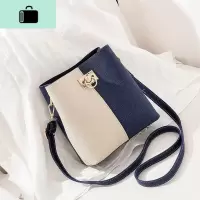 春夏流行水桶包包女包2020简约大容量软百搭ins女包韩版斜挎手提NEW LAKE女斜挎包