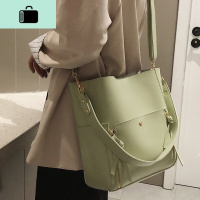 百搭质感包包女2019新款韩版复古时尚单肩水桶包港风大容量斜挎包NEW LAKE女斜挎包