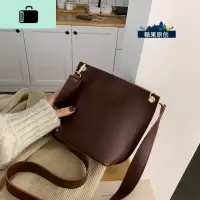 网红chic小包包女2019新款潮斜挎高级感洋气百搭ins学生水桶包女NEW LAKE女斜挎包