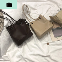 高级感包包洋气女包2019新款复古时尚水桶包百搭ins单肩斜挎包NEW LAKE女斜挎包