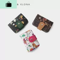 Colvon Klona2020新款薄款小巧卡套韩版多卡位女士卡包卡片包钱包NEW LAKE
