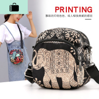 2020夏天新款迷你零钱手机包斜挎包女小妈妈百搭单肩牛津帆布包包NEW LAKE女士钱包/卡包