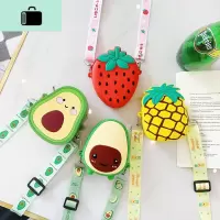 2020流行小众包包牛油果可爱斜挎背包硅胶卡通零钱包少女心造型包NEW LAKE
