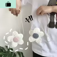 ins可爱泫雅小花包学生童趣迷你花朵零钱包网红小花花斜挎包女包NEW LAKE