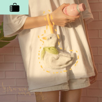 加油鸭零钱包小清新可爱少女心便携手提包硬币包钱包收纳包包挂NEW LAKE