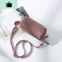 包包女包2020新款时尚小众双拉链手工编织手机零钱包单肩斜挎小包NEW LAKE