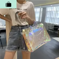 白格子炫彩小方包2020春夏新款女包英伦休闲单肩包简约托特手提包NEW LAKE 炫彩