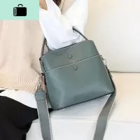 水桶包女皮斜挎包2020新款气质软皮单肩包包女大容量牛皮手提包NEW LAKE