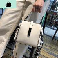 皮小包包女包2020春夏新款时尚百搭手提水桶包女牛皮单肩斜挎包NEW LAKE女士手提包