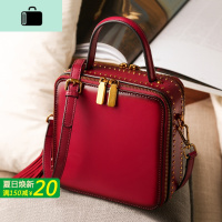 包包2020新款潮复古铆钉小方包牛皮流苏小包包手提包斜挎女包NEW LAKE