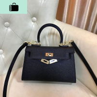 2020新款mini二代凯莉包单肩斜跨手提皮迷你女包手掌纹春夏小包NEW LAKE女士手提包