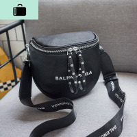 宽肩带斜挎包包女2020夏季新款百搭ins大容量软皮休闲水桶马鞍包NEW LAKE女斜挎包