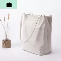 百搭布袋包文艺学生单肩手提包 帆布大容量水桶包NEW LAKE女斜挎包