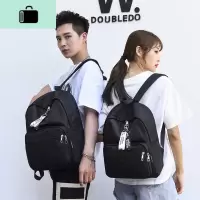 2020小型双肩包男女情侣休闲轻便背包 ins风原宿中学生书包大小款NEW LAKE