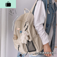 脸蛋韩国ins学院风双肩包日系原宿少女chic可爱学生书包百搭背包NEW LAKE