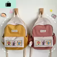 网红书包女ins韩版原宿初中生背包森系可爱软妹日系小学生双肩包NEW LAKE