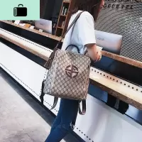 2020新款双肩包女包韩版书包百搭时尚斜挎包休闲多用旅行单肩背包NEW LAKE