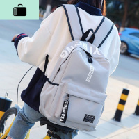 学院风初中学生书包男女韩版简约百搭初高中学生休闲旅行双肩背包NEW LAKE女士双肩包
