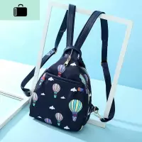 夏上新2020韩版百搭牛津布迷你双肩包仙女休闲帆布背包两用胸包潮NEW LAKE