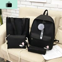 中小学生书包女韩版初中高中大学生校园简约百搭双肩包女小清新NEW LAKE