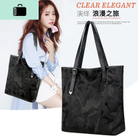 2019新款韩版时尚尼龙帆布包女单肩包大容量休闲手提牛津布托特包NEW LAKE女斜挎包