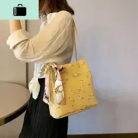 包包女包夏天小清新2020新款潮韩版时尚蕾丝绣花单肩大容量托特包NEW LAKE女斜挎包
